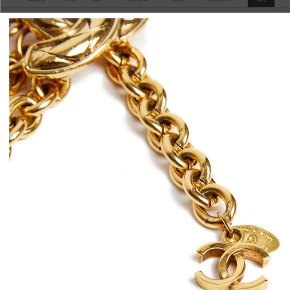 Chanel Gold Tone CC Logo Belt - Picture 4 of 7